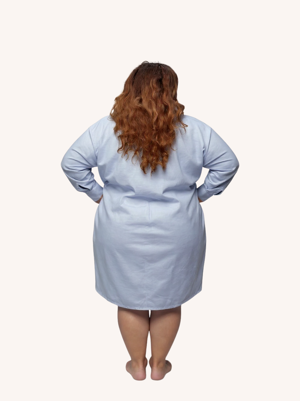 Mia Oversized Shirt Dress | Light Blue