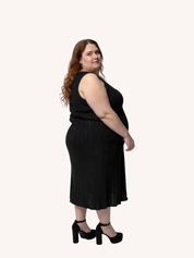 Jaya Pleated Dress | Black