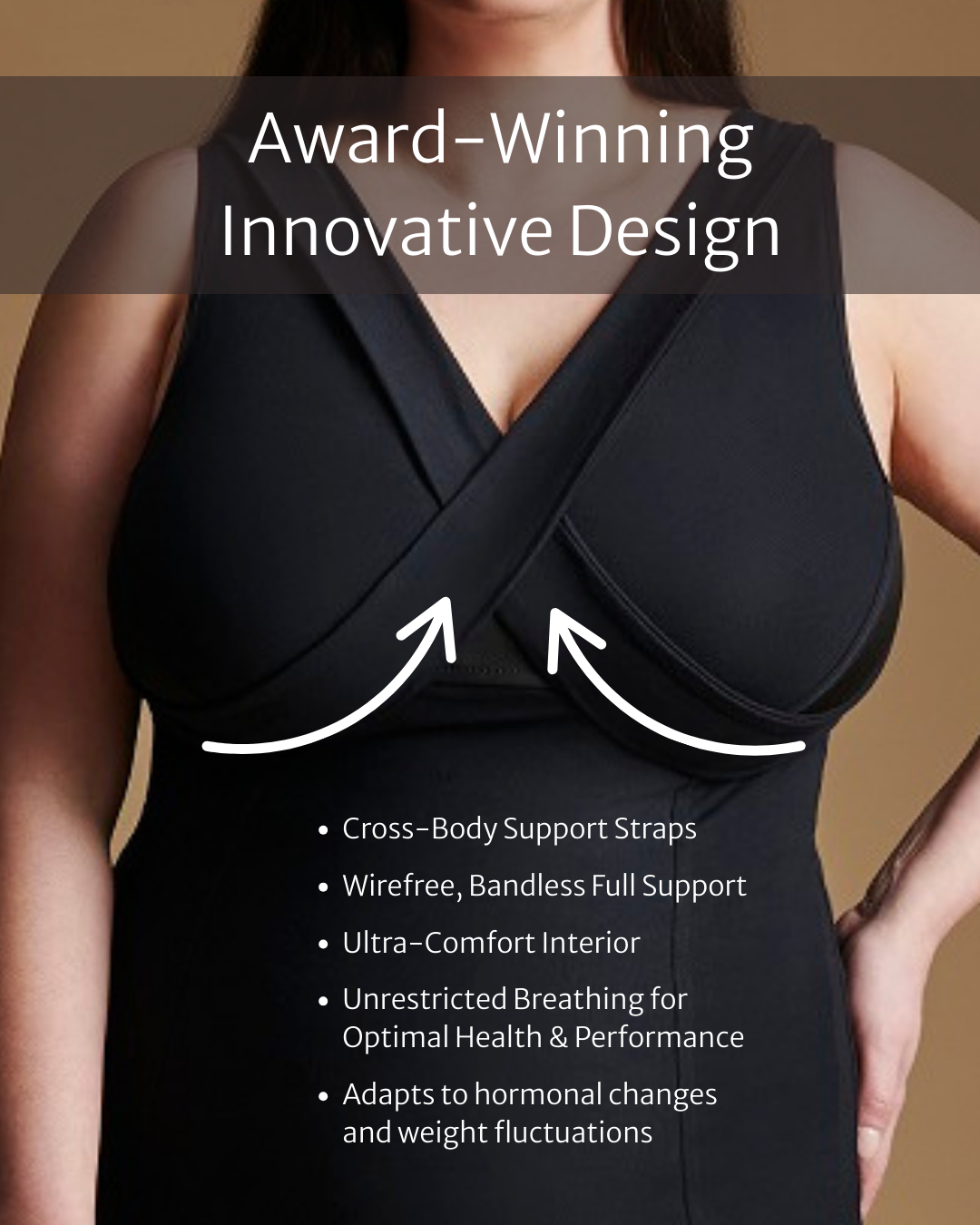 Full Support Bra-Free Top | Black