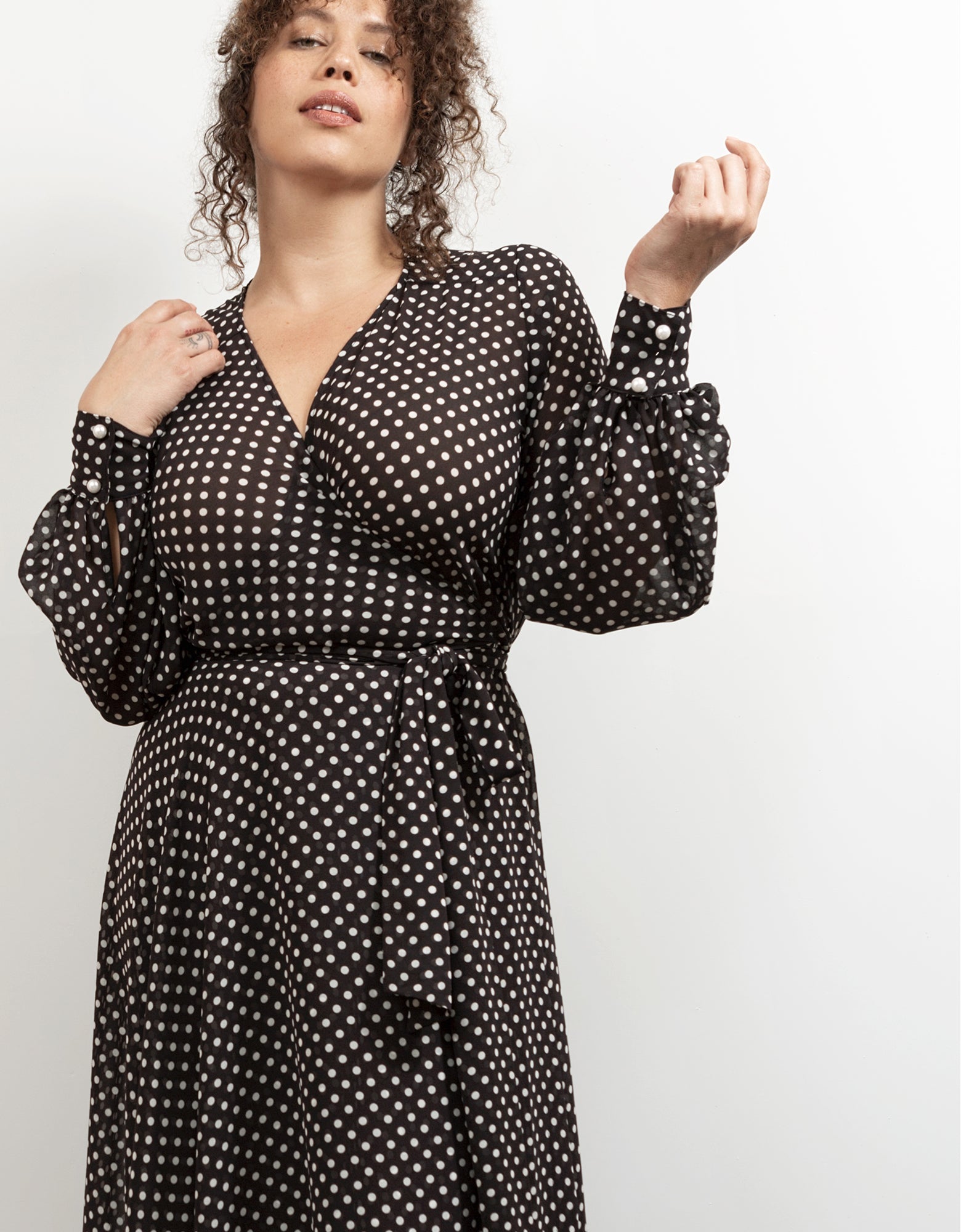 The Maxi Wrap Dress | New Polka Dot