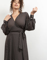 The Maxi Wrap Dress | New Polka Dot