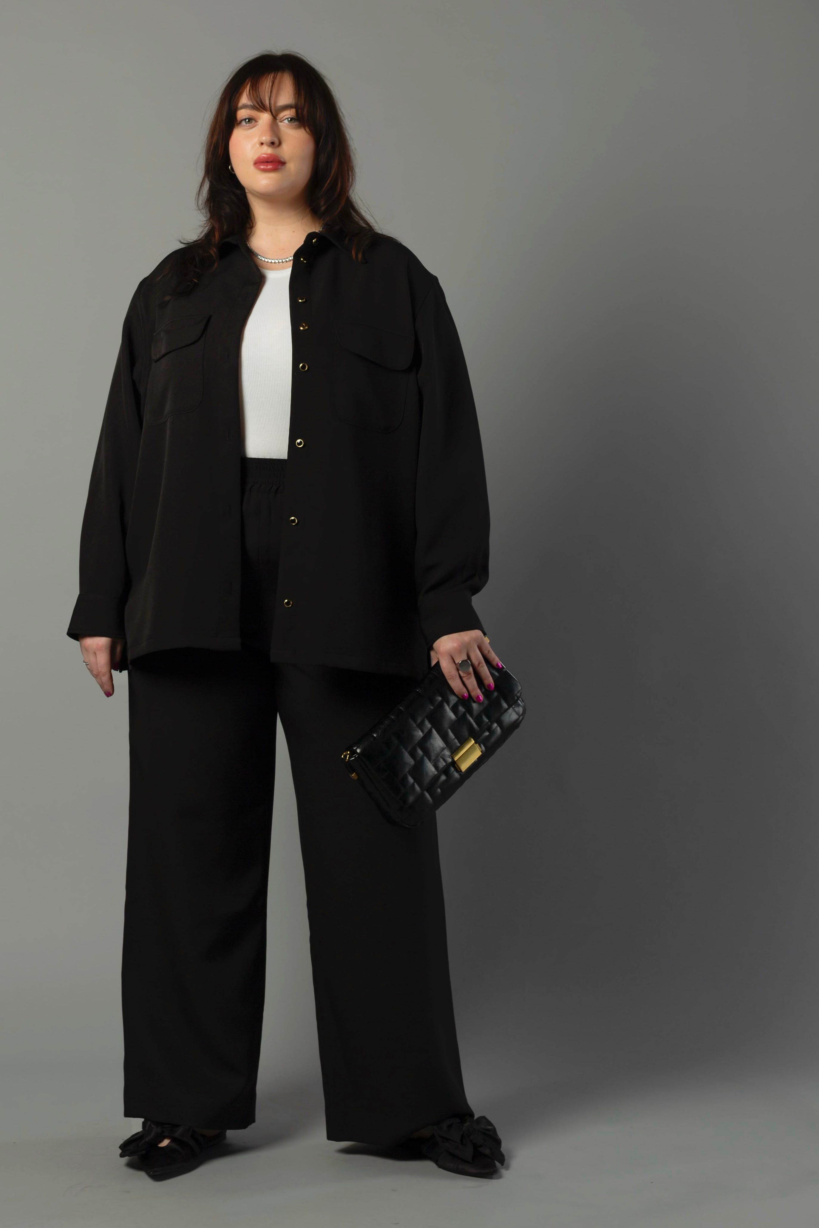 The Payton Two Pocket Shirt | Black