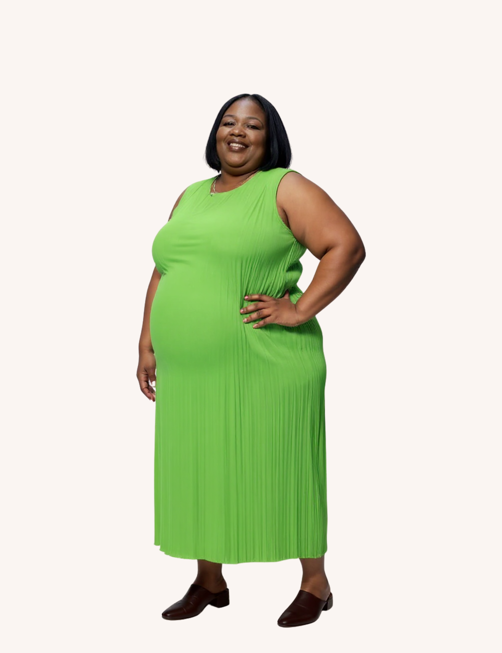 Model001_Left_Front_01_baacal_jaya_pleated_dress_lime_green_front_cropped.png