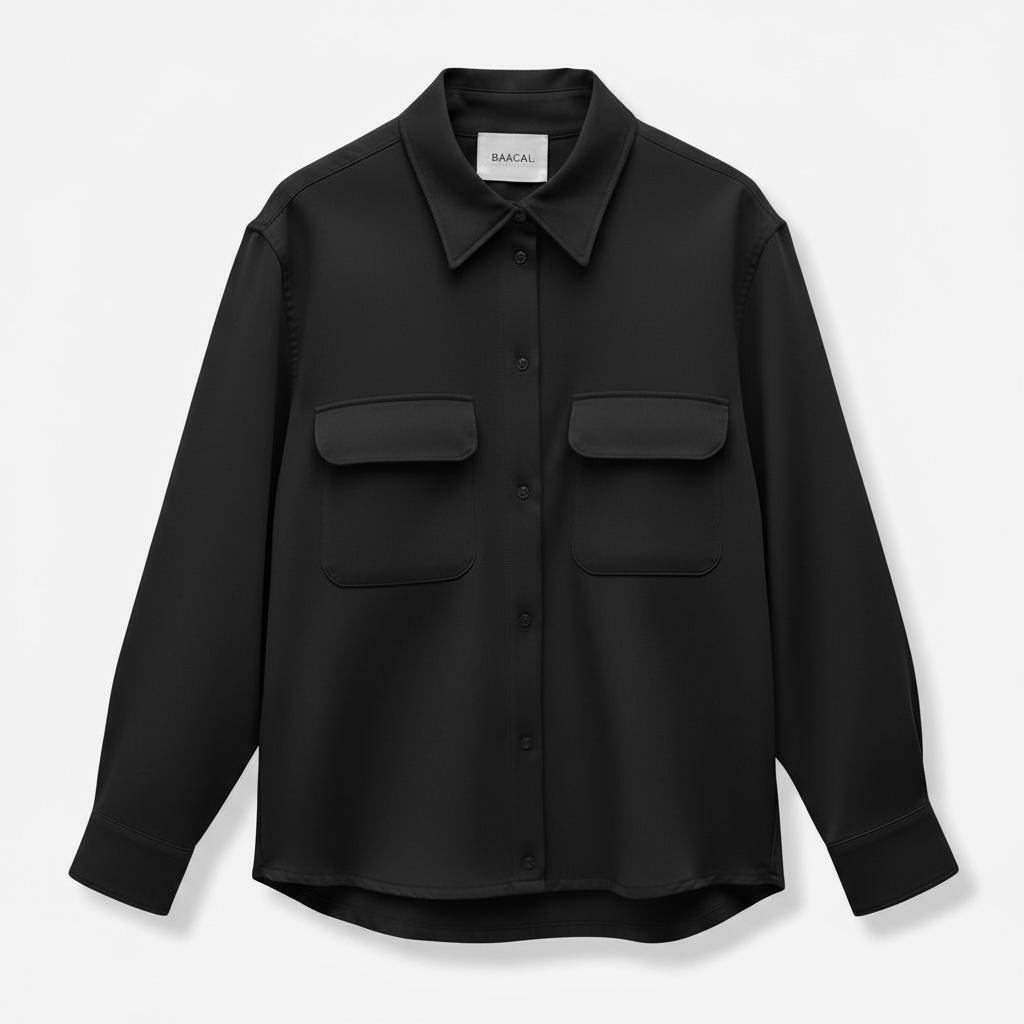 The Payton Two Pocket Shirt | Black