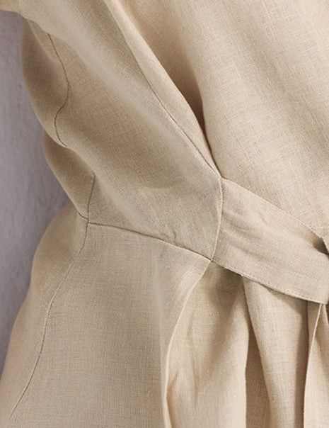 Power Moves Short Sleeve Top in Neutral Beige Closeup