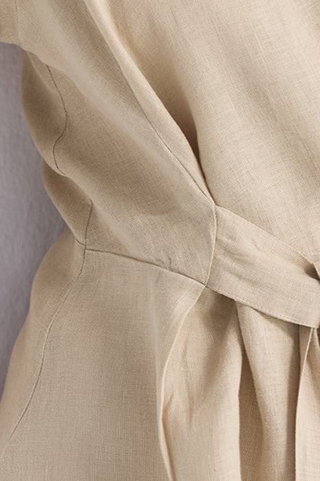 Power Moves Short Sleeve Top in Neutral Beige Closeup