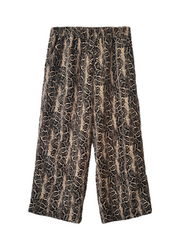 Riley Wide Pajama Style Pant | Leopard