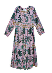 Denni Weekend Dress | Blush Palm