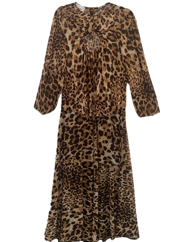 leopard dress flat
