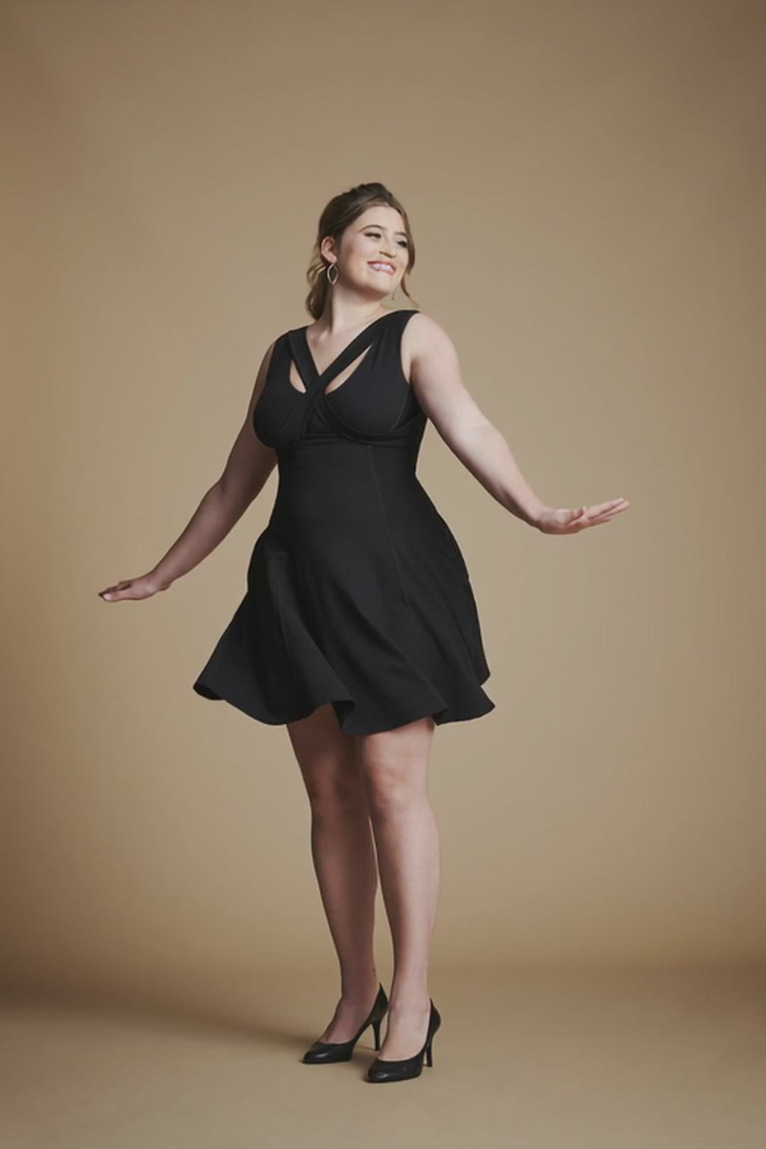 Bra-Free Fit & Flare Dress