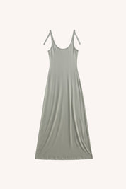 Tie-Detail Maxi Dress | Light Olive