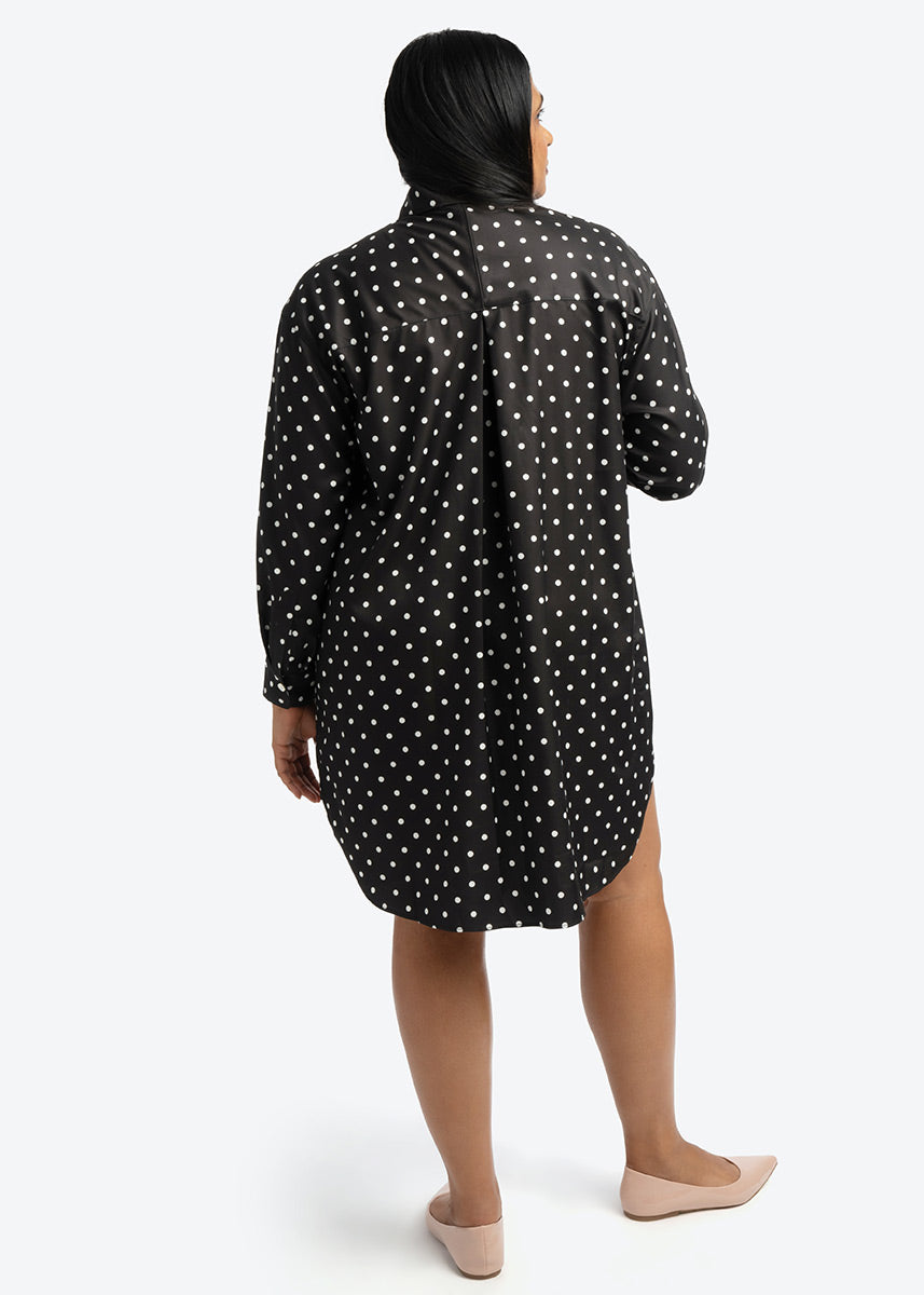 Signature Tunic Shirt | Polka Dot