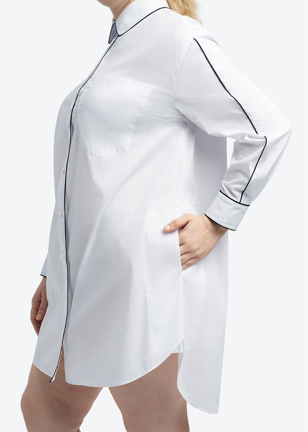 Signature Tunic Shirt | Piping