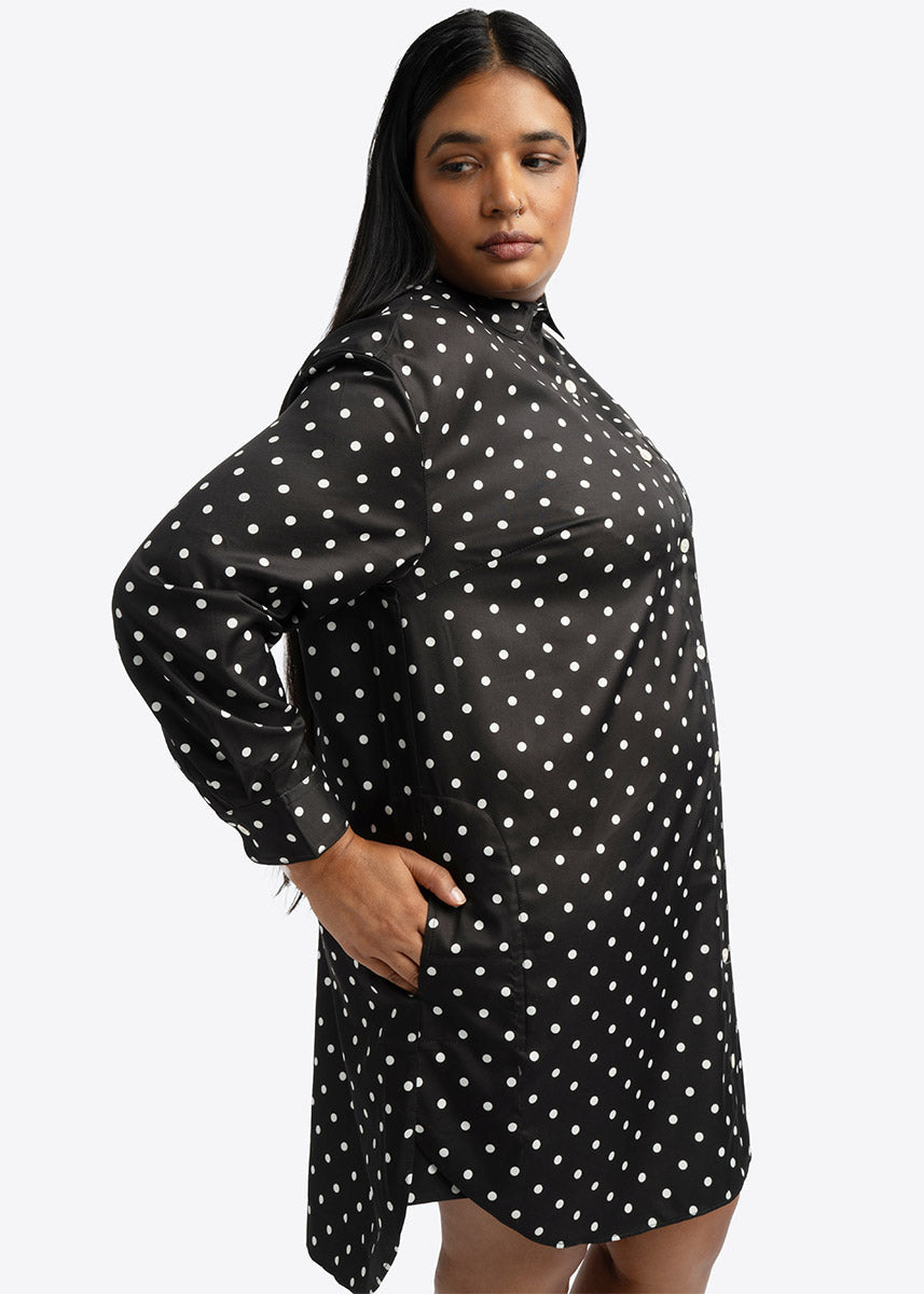 Signature Tunic Shirt | Polka Dot