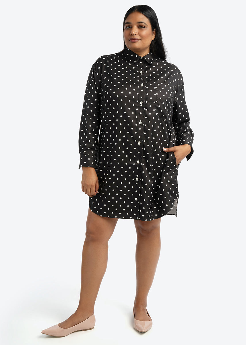 Signature Tunic Shirt | Polka Dot