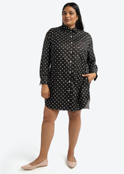 Signature Tunic Shirt | Polka Dot