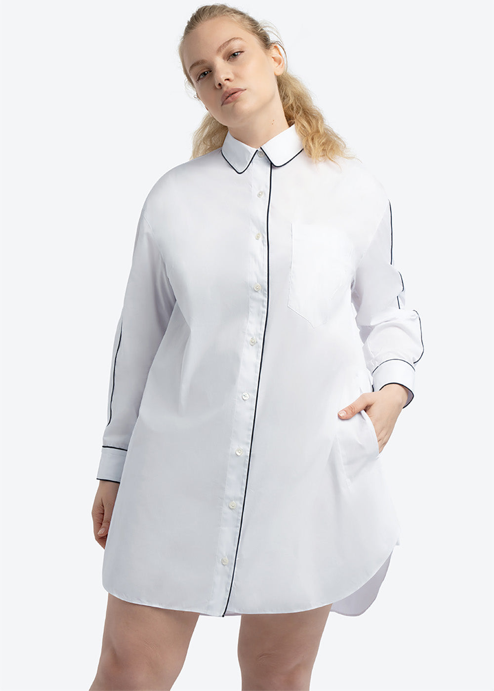 Signature Tunic Shirt | Piping