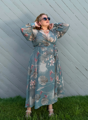 Midi Wrap Dress | Bora Bora